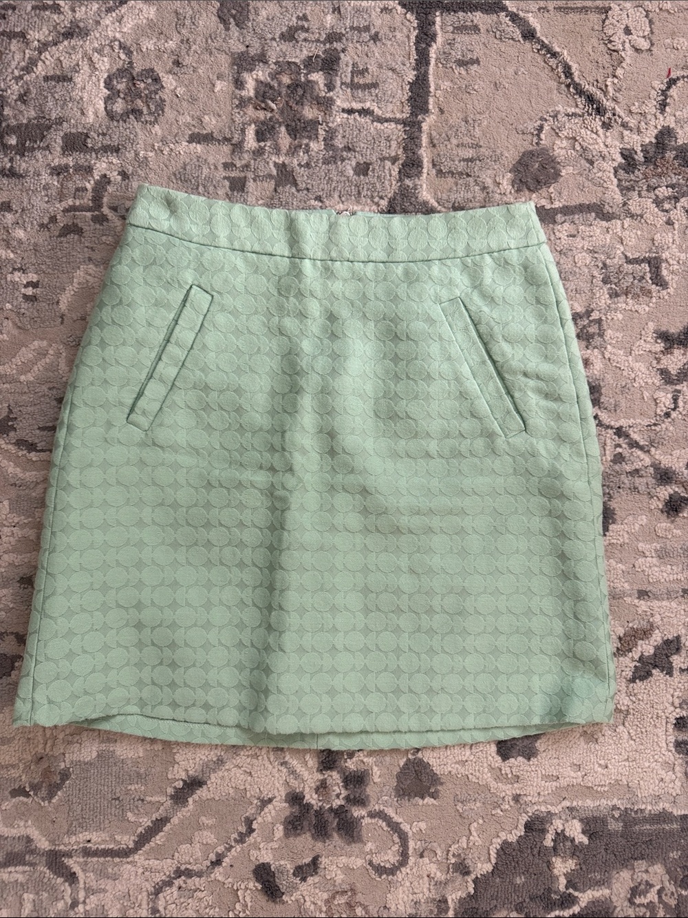 The Limited Mint Green A-Line Pocket Mini Skirt